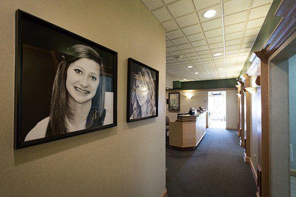 Photos of our patients on the wall