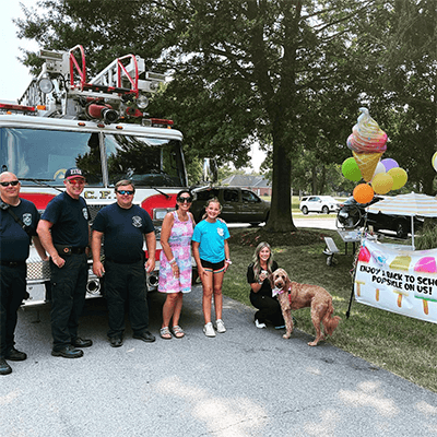 Community event at the fire department