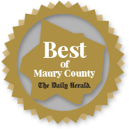 The Daily Herald Best of Maury County badge