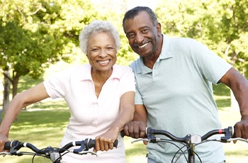 Couple with dental bridge in Columbia