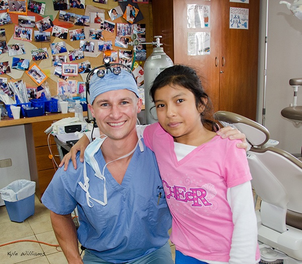 Dr. Williams with patient