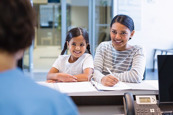 Dental patient schedules appointment