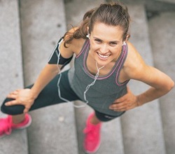 woman working out