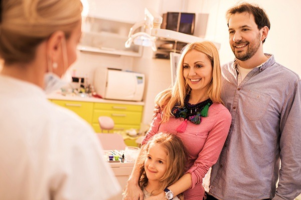 family at the dentist