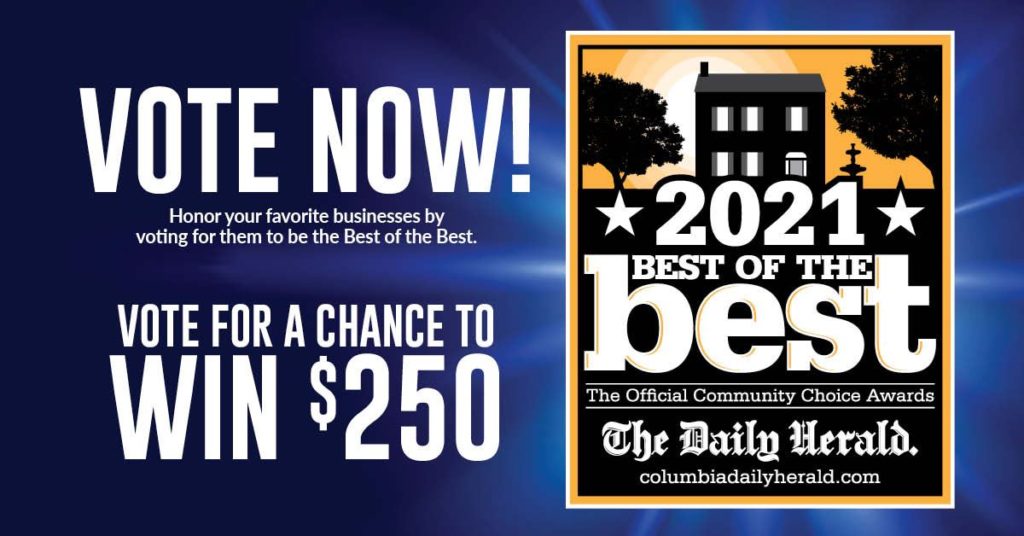 Promotional graphic for 2021 best of the best awards